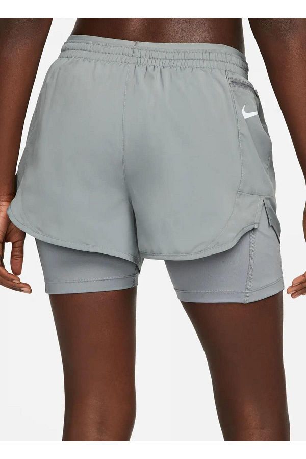 Nike Tempo Lux 2in1 Training Shorts Two in One Women s Shorts with Leggings Gray Trendyol