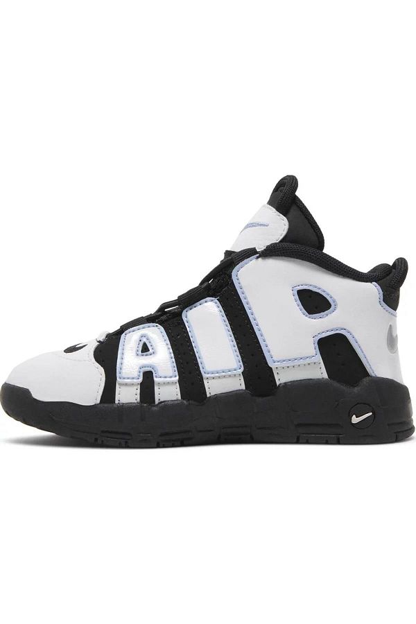 Nike Uptempo Air More Leather Sneaker Genuine Leather High Top Rubber String Sports Shoes Black Trendyol