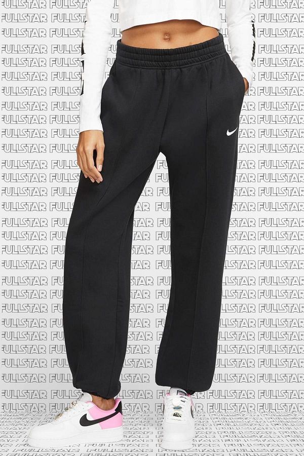 Nike Black Sportswear Regular Fit Sweatpants Loose and Long Cut Trendyol