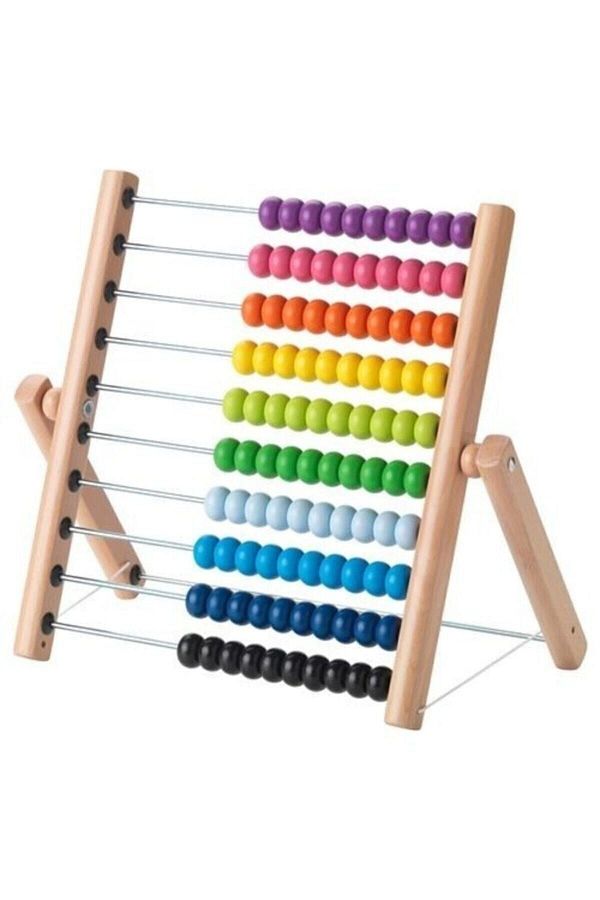 IKEA-Wooden Toy Number Game - Width: 39 cm, Height: 33 cm, Solid Beech Wood 1