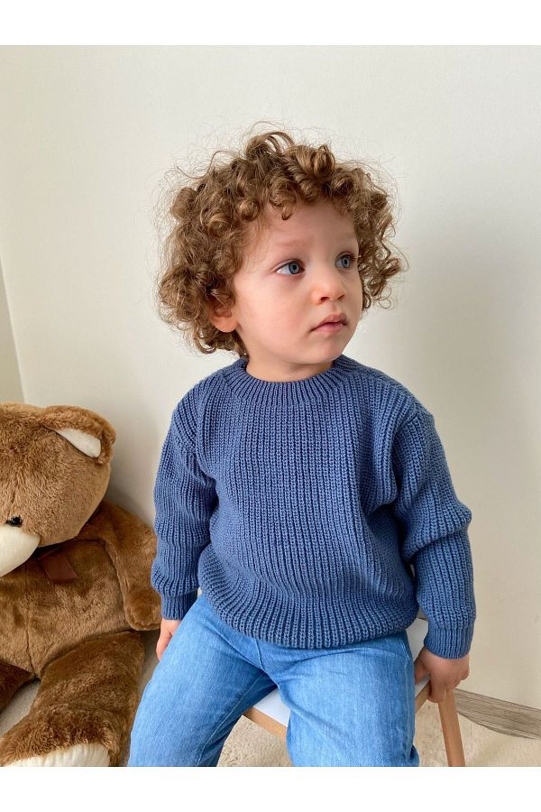 Babily 0 5 Years Unisex Knitwear Baby Sweater Flexible Oversize Trendyol