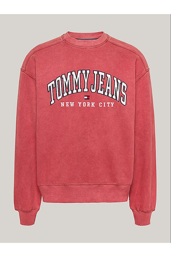 Hot pink tommy hilfiger sweatshirt deals