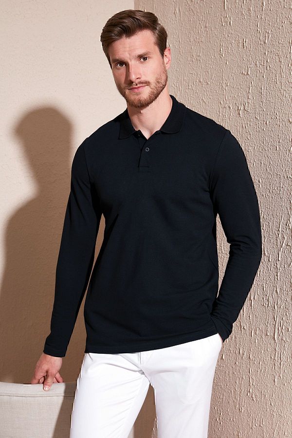 Buratti-Men's Polo Neck Slim Fit Sweat - 100% Cotton SWEAT5905707 1
