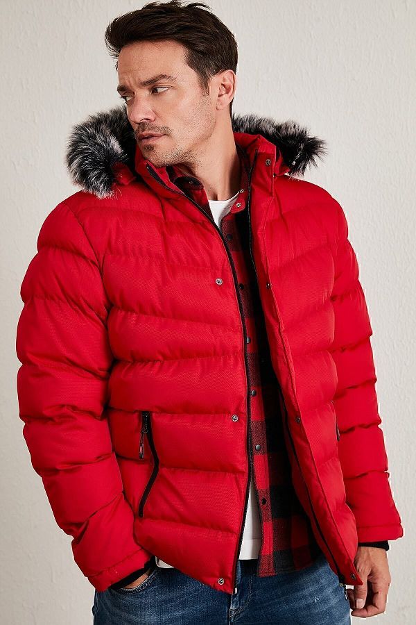 Fur hooded jumper discount