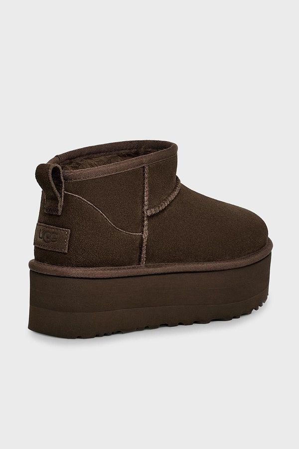 UGG W Classic Thick Sole Genuine Leather Mini Boots BOT 1135092 Trendyol