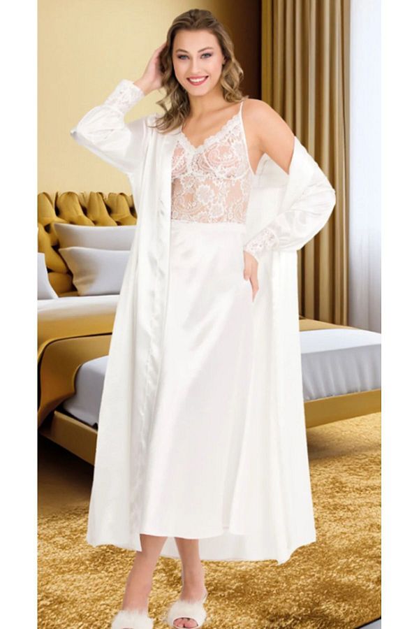 Long lace dressing gown shop