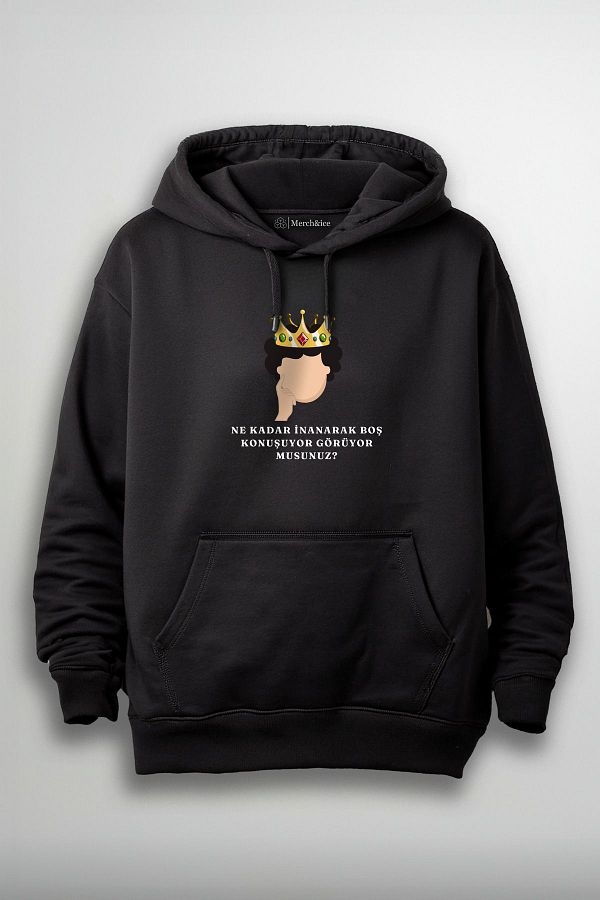 SM Satranç Medya-Unisex Hoodie with Series Print - How Much Believe You Look Empty Speaking 1