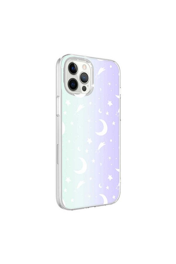 Cleo Cases-حافظة CPPL M-Blue مزخرفة متوافقة مع iPhone 12 Pro Max - Moon No4 1