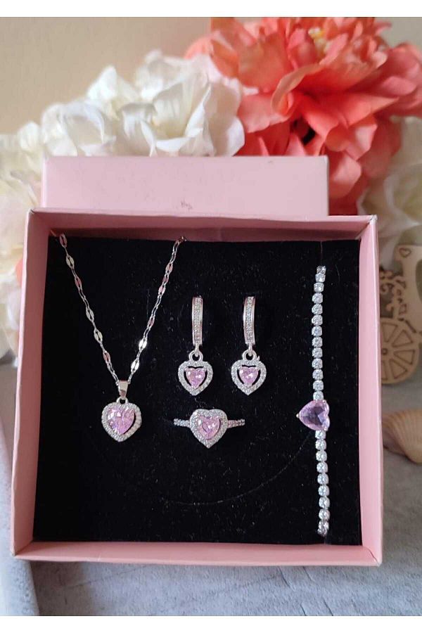 Pandora ring bracelet and earring set top
