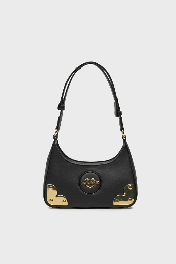 Love Moschino Adjustable Strap Leather Logo Bag