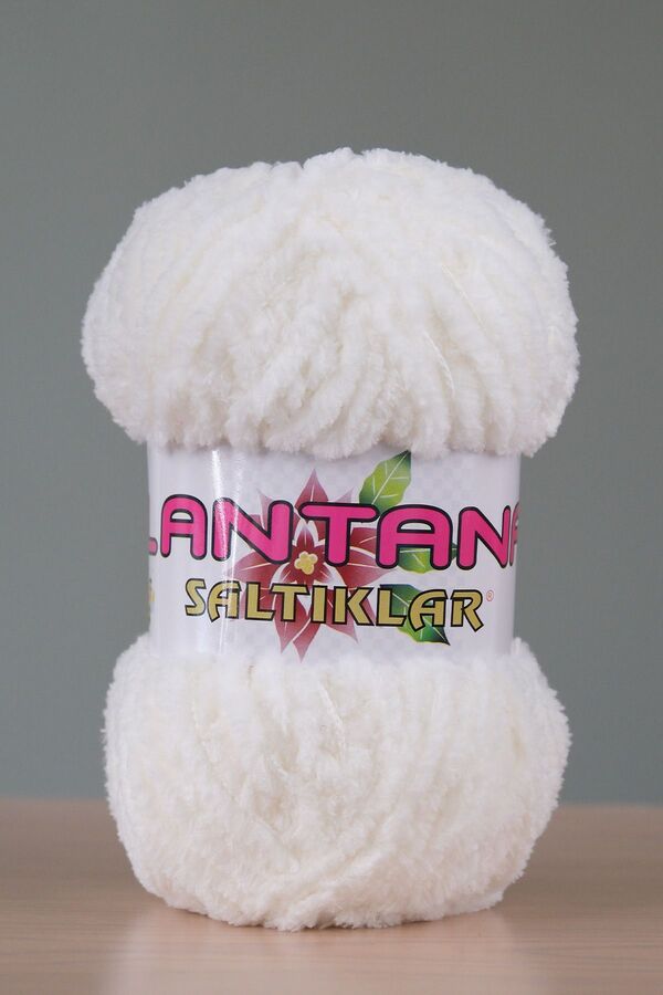 SALTIKLAR-Lantana Plush Knitting Thread Plush Thread Mother's Lamb 100Gr Light Cream-73 1