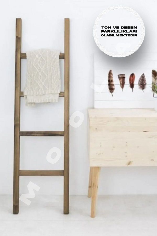 Moola Wooden Blanket Ladder Wooden Hanger Rack Decorative Wooden Ladder Trendyol