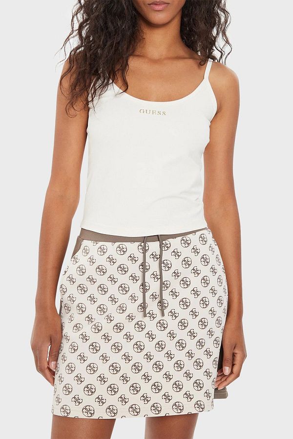 Guess-Marika Stretch String Strap Slim Fit Crop Top - V4YP11KCD02 1