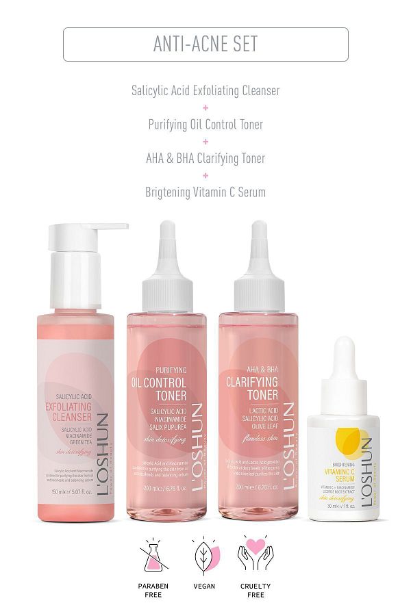 L'OSHUN-Anti-Blemish and Tone Abrasive Routine Set 1