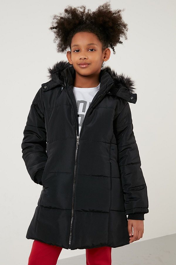 Faux fur removable collar online