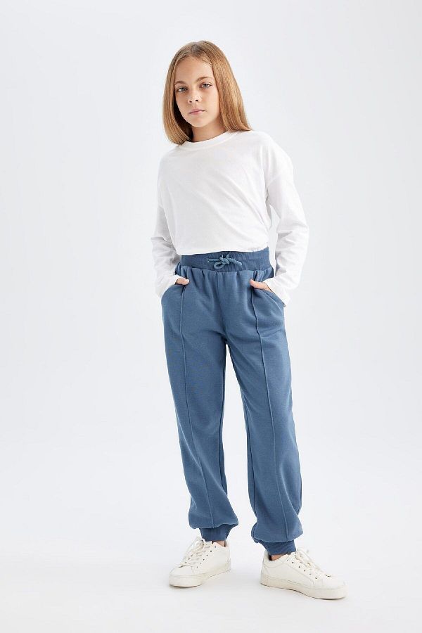 DeFacto-Girl - Basic Jogger Sweatpants with Elastic Waist and Pockets D0731A824Au 1