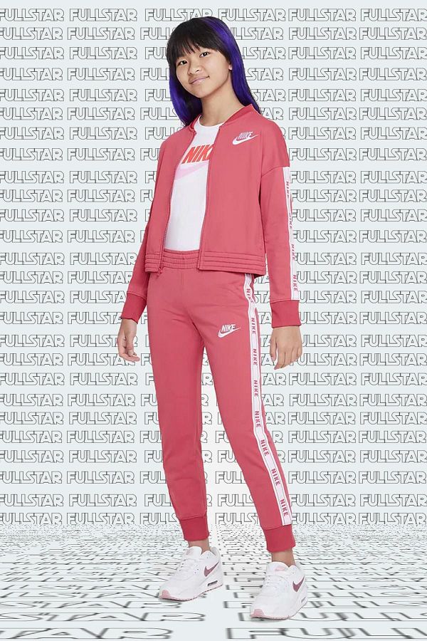 Hot pink nike tracksuit deals