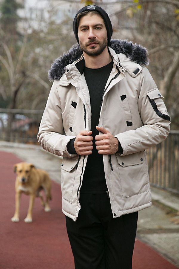 Feather collar jacket sales