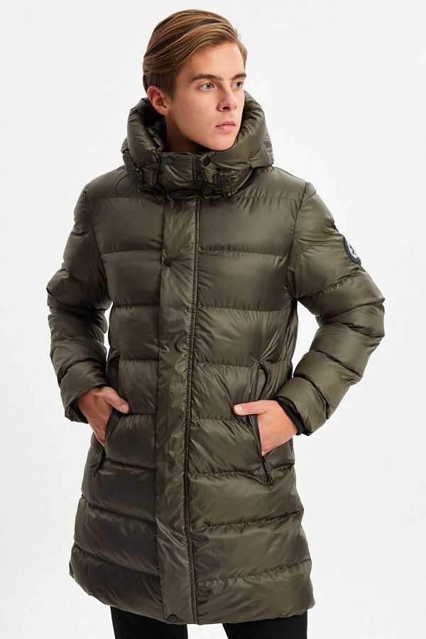 Khaki winter parka clearance