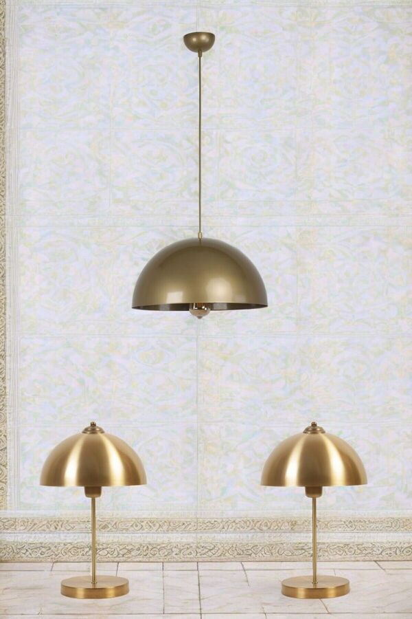 Lumexx-Retro Large Antique - Avizé Lampshade Set of 3 1