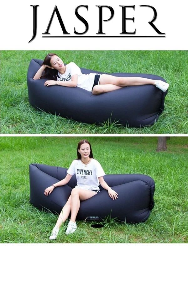 Wind inflated beach bed shop