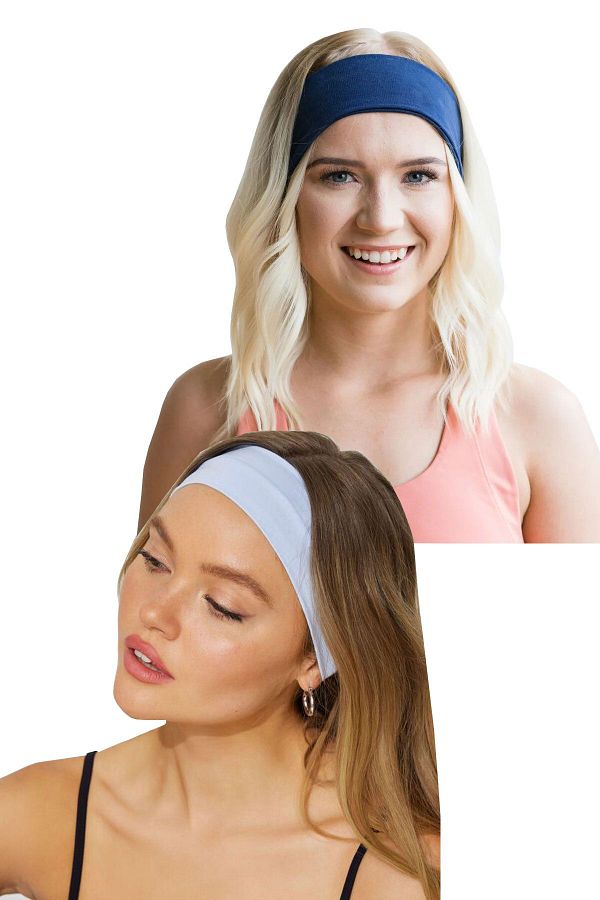 Salvia Dione-Women's and Men's Sports Headband - 2-Piece Tennis, Yoga, Running Makeup Set 1