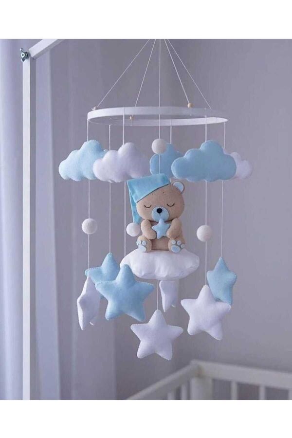 Duygunun Keçe Tasarımı Özel Tasarım Kız Bebek Erkek Bebek Sevimli Figür Beşik Dönencesi