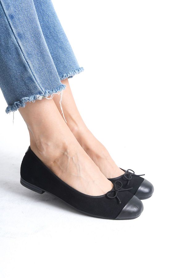 Suede ballerina flats online