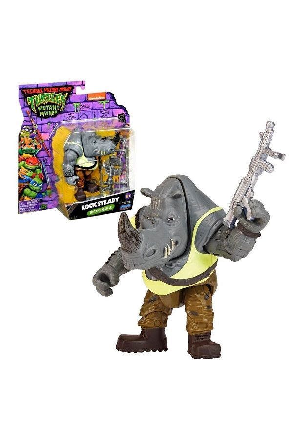 TMNT Ninja Turtles Action Figures 11 Cm Rocksteady Mutant Muscle Trendyol