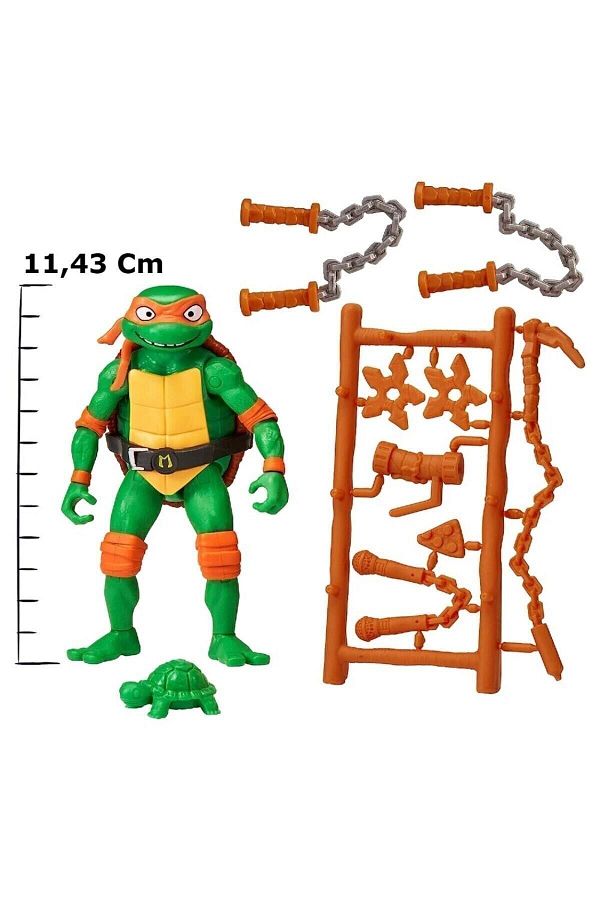 TMNT-Ninja Turtles Action Figures 11 Cm Michelangelo The Entertainer 1