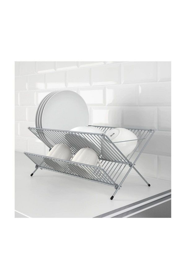 IKEA Kvot Collapsible Galvanized Steel Dish Rack Trendyol