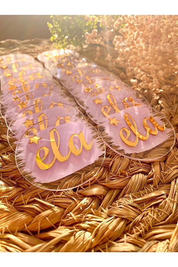 Zen Ahşap Tasarım Şeffaf Pileksi Bebek Magnet Hediyelik. Bebek Doğum Hediyesi. 20 Adet