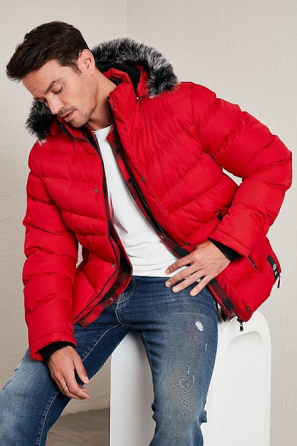 Fur hooded jumper discount