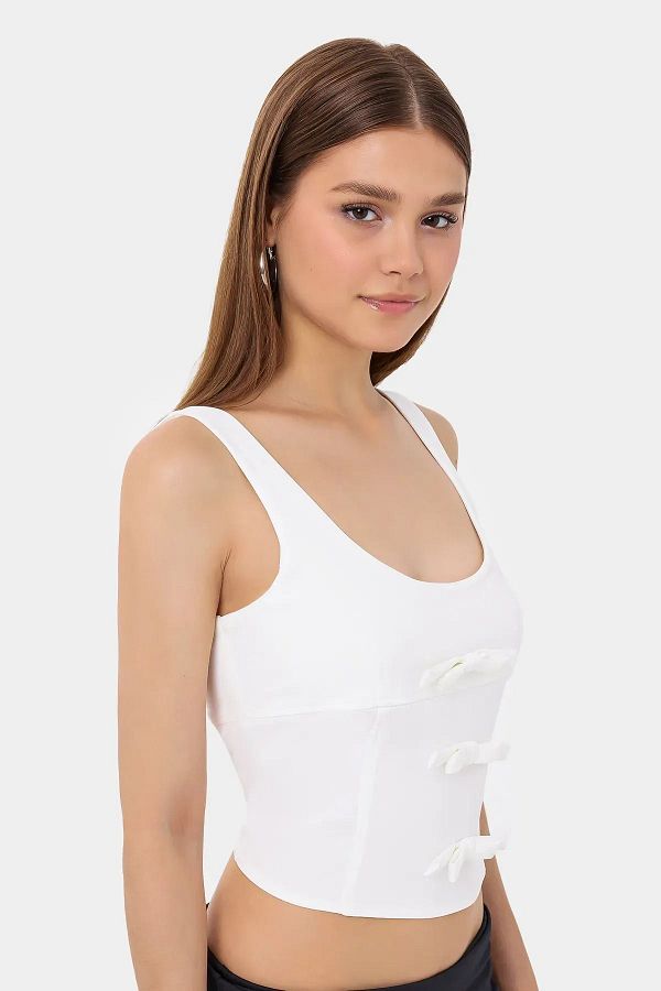 Hiccup-Top bodycon fără mâneci - Detaliu cu fante 1