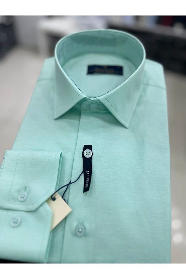Daflin-Light Green Men's Shirt - Slimfit 1