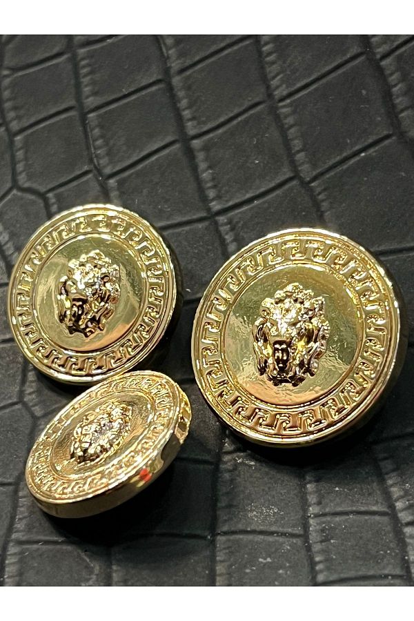 ODDA TASARIM ATÖLYESİ-Special Gold Plated V.E.R.S.A.C.E Model - 1-40 Size 1-36 Size 1-28 Size Button (3 Pcs) 1