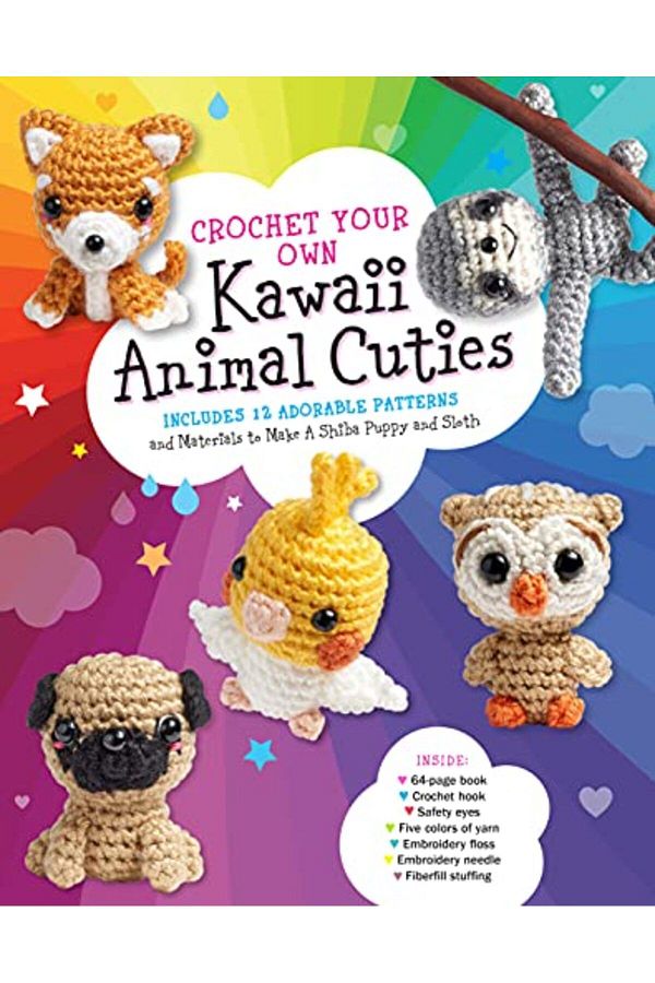 Hachette-Crochet Your Own Kawaii Animal Cuties Includes 12 Adorable Patterns And Materials To Make A Shiba P 1