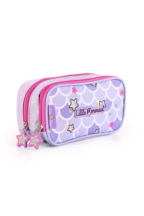Milk&Moo Children's Backpack and Pencil Case School Set Glittering Mermaid