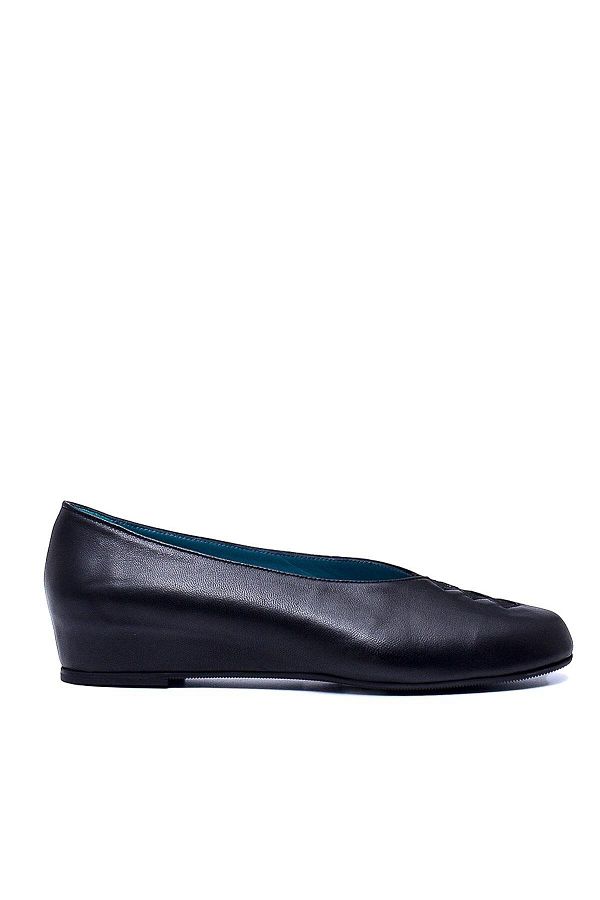Sofia Baldi-Delte Black Leather Women's Padded Heel 1