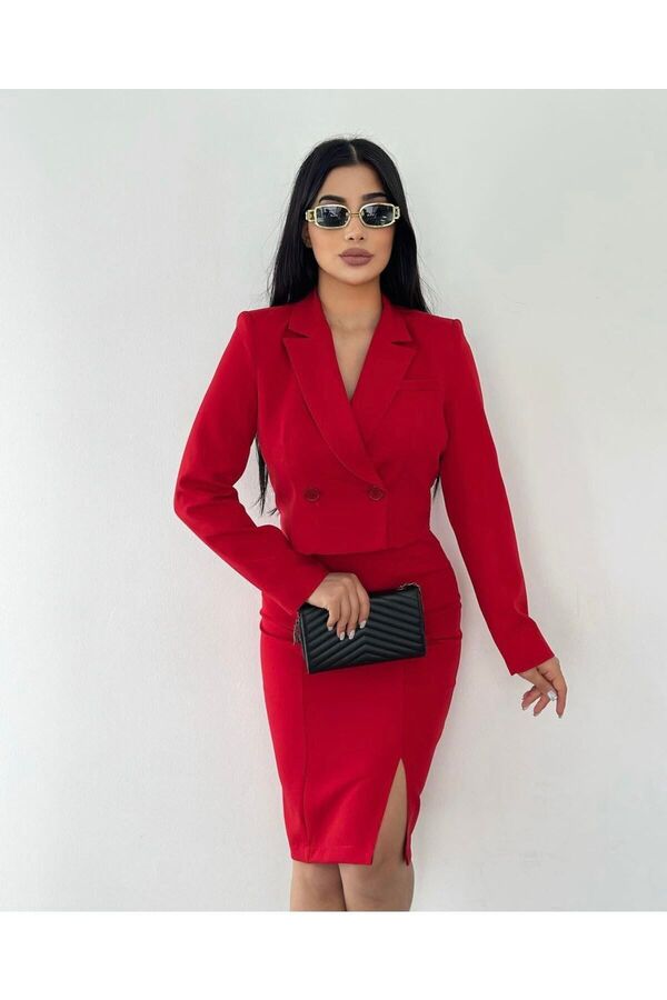 Crop Jacket Red Suit Jacket Womens Dyfzdhu Cropped Blazers For