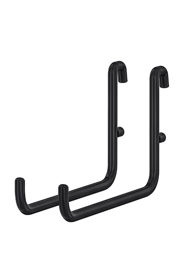 IKEA Skadis 2-Piece Hook, Multi-Purpose Board Piece, Black, - Technical View