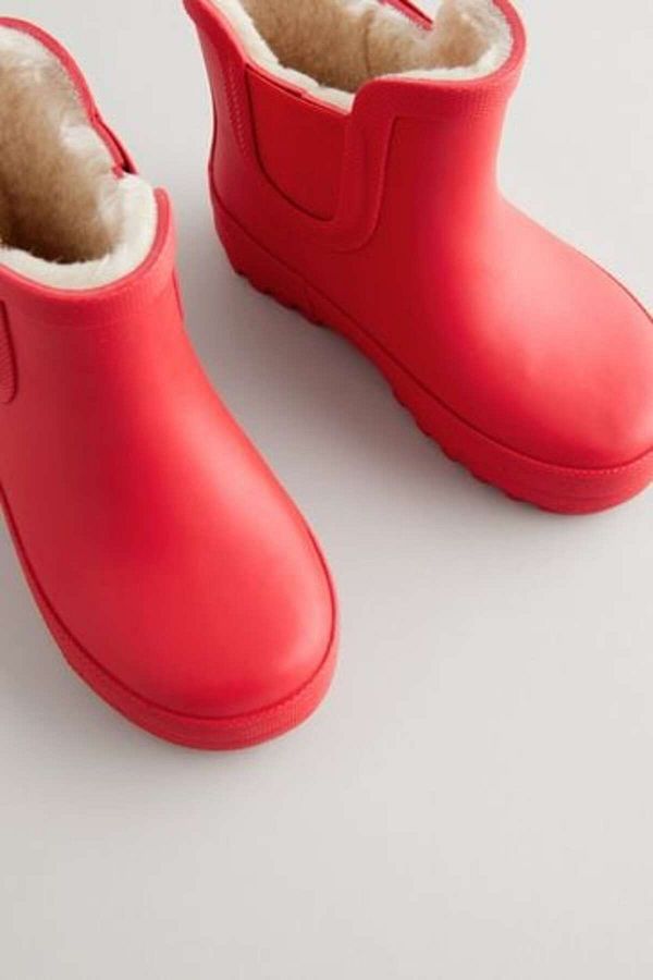 Red chelsea rain boots on sale