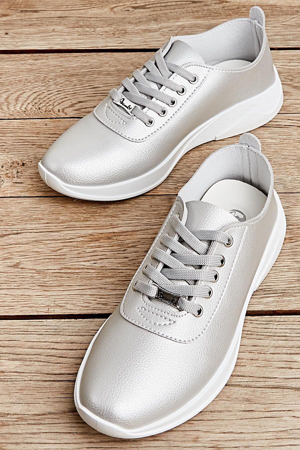 Bambi Silver Women s Sneaker K01543100009 Trendyol