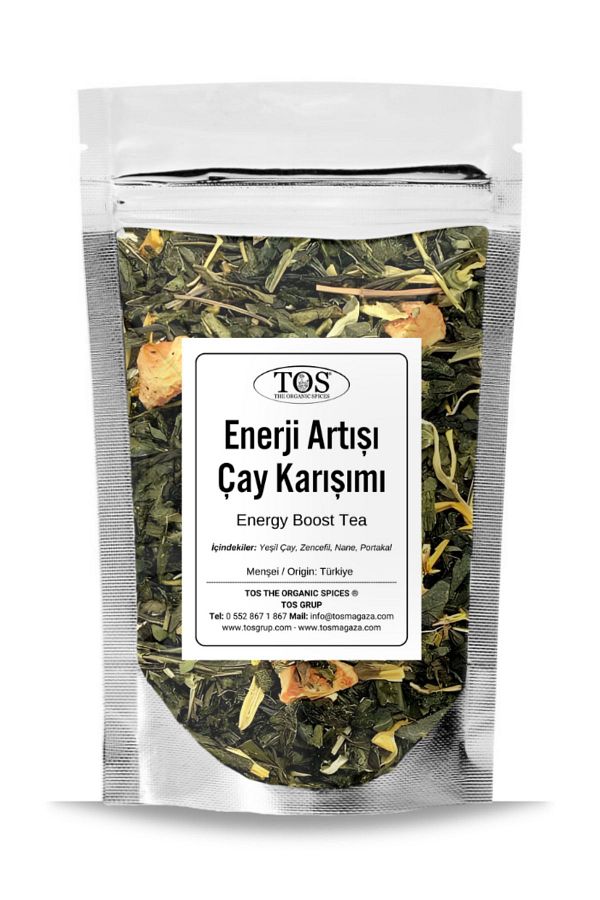 TOS The Organic Spices 250g Energy Boost Tea 1St Quality Energy Boost Tea Trendyol