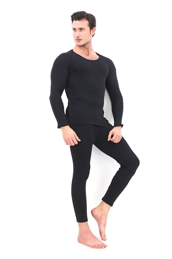 Sh Ma azac l k Unisex Winter Thermal Underwear Warm Cotton Non Burning Thermal Set and Undershirt Underwear Trendyol