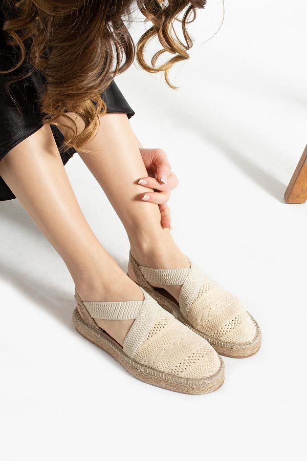 Glenz-Women's Knitted Sandals with Elastic Back TS1171 1