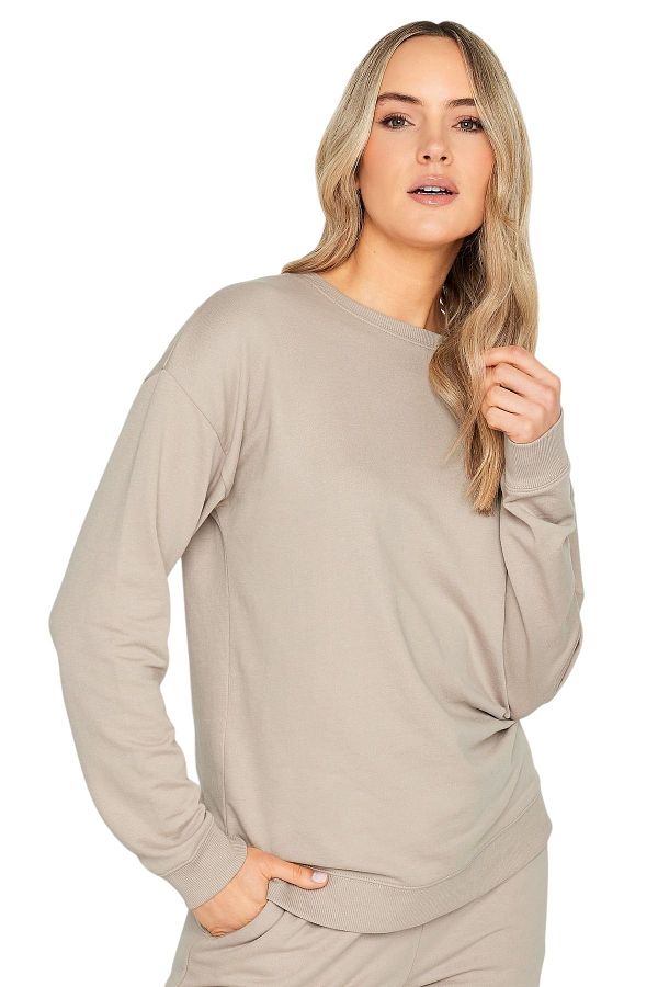 Crew neck sweatshirt and sweatpants set clearance