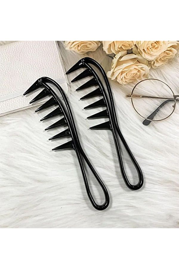 Wide tooth barber comb top