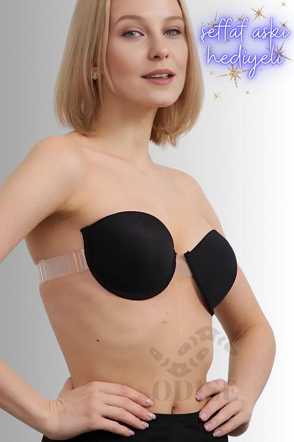 ODISE-Rochie de seară decoltată, ajustabilă, transparentă, pentru absolvire, sutien de nuntă (UMPLUT SUPPORTED) 1