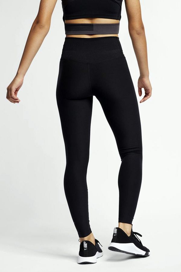 Nike Power Sculpt Hyper Tight Fit High Waisted Sculpting Black Sports Tights Trendyol